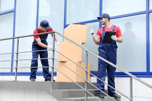 Office moving team planning removals in Wembley