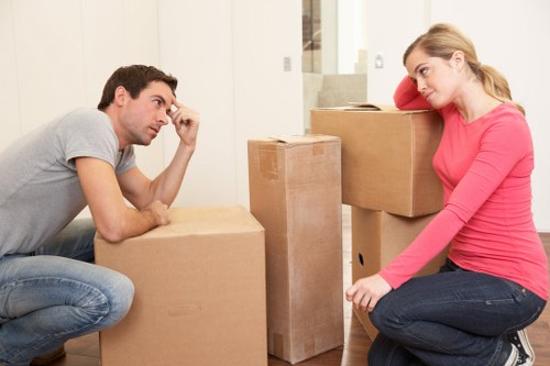 Packed moving boxes and storage solutions for homes and businesses in Wembley