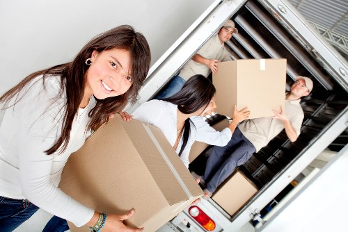 Organized self storage space in Wembley for boxes and furniture