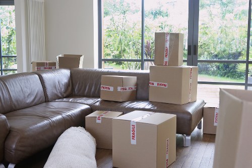 A customer reviewing a free storage quote for a larger home move