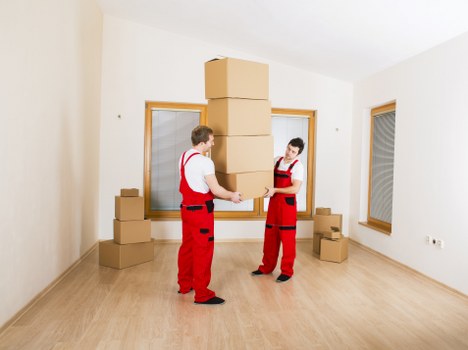 House removals service helping a family move into a Wembley home